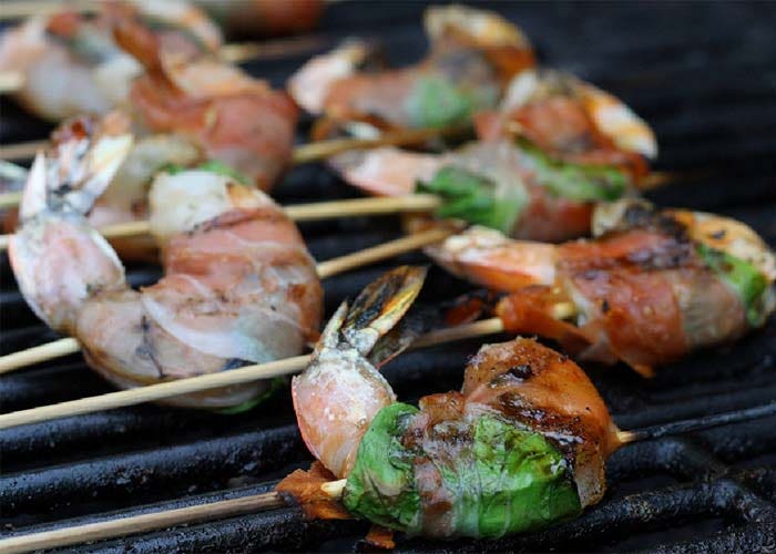 FNL grill drunken shrimp